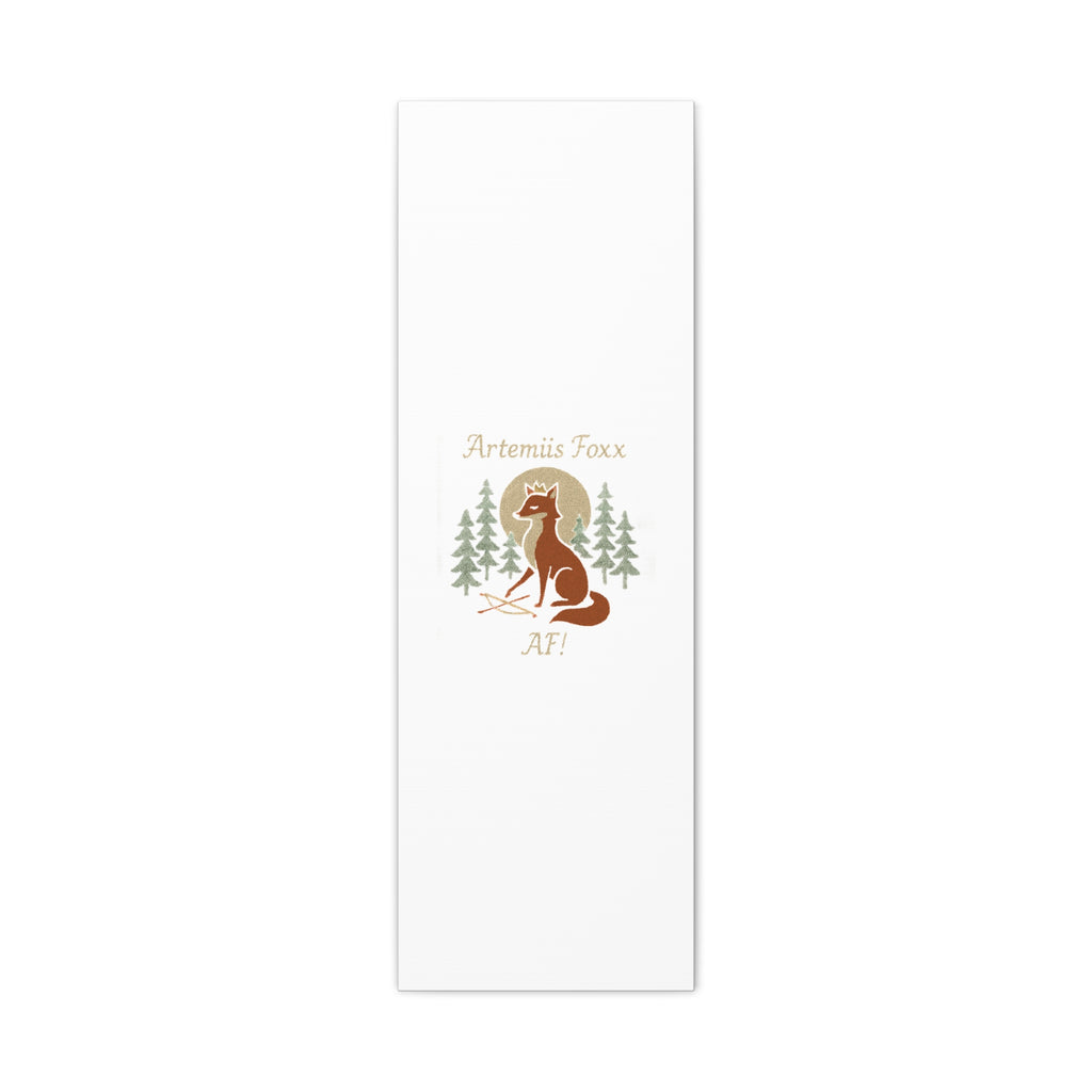 Artemiis Foxx crown fox illustration Matte Canvas
