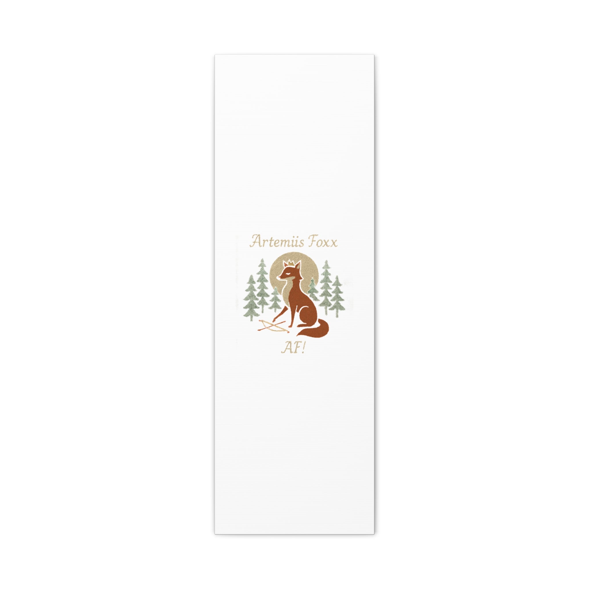 Artemiis Foxx crown fox illustration Matte Canvas