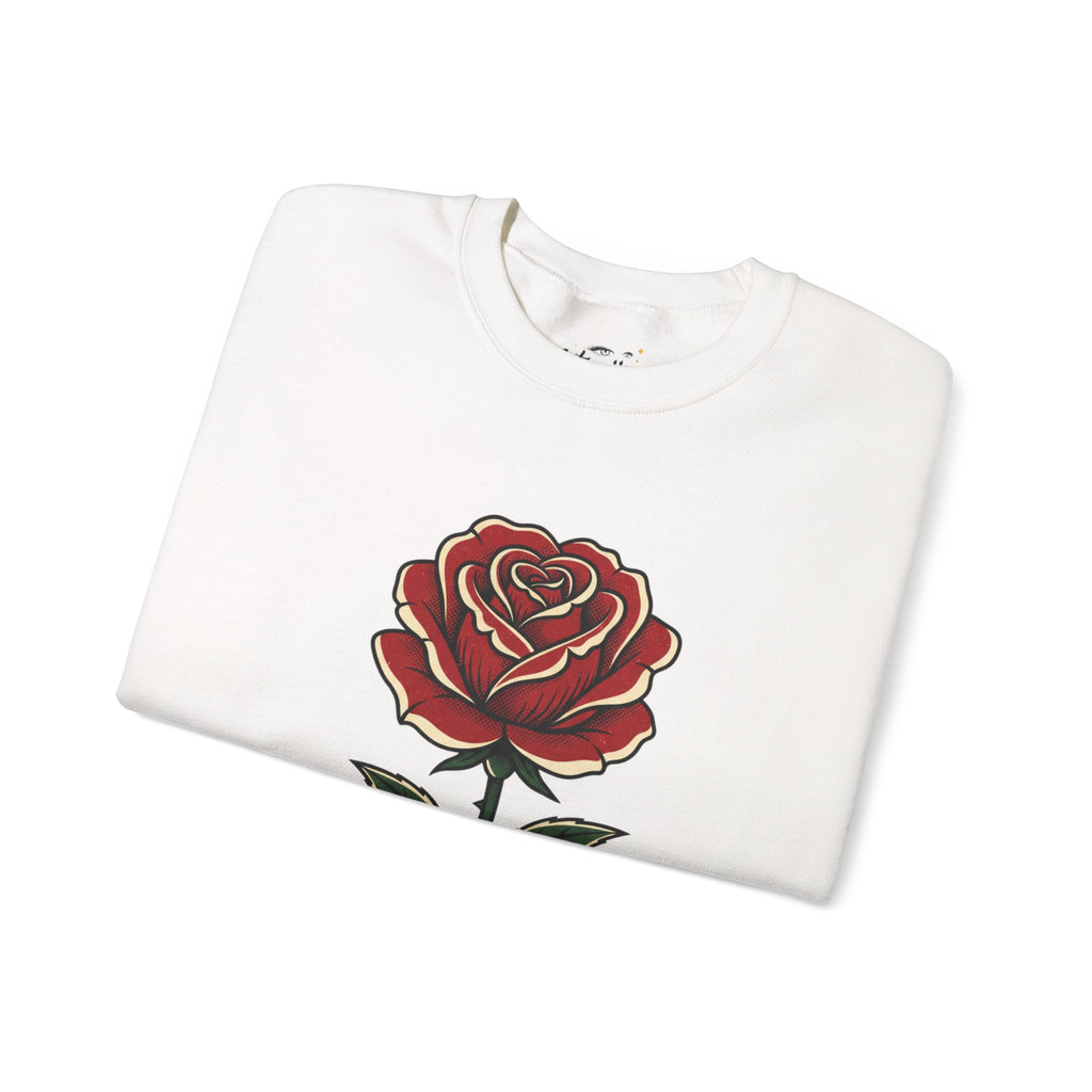 Moody Black Rose Bouquet Sweatshirt | soft gothic florals, dark floral art print