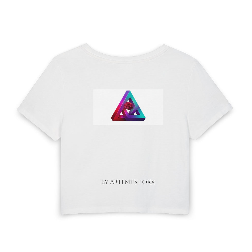 Paradoxical Crop Tee — Women's Graphic Baby Tee featuring 'Paradoxical' Portrait