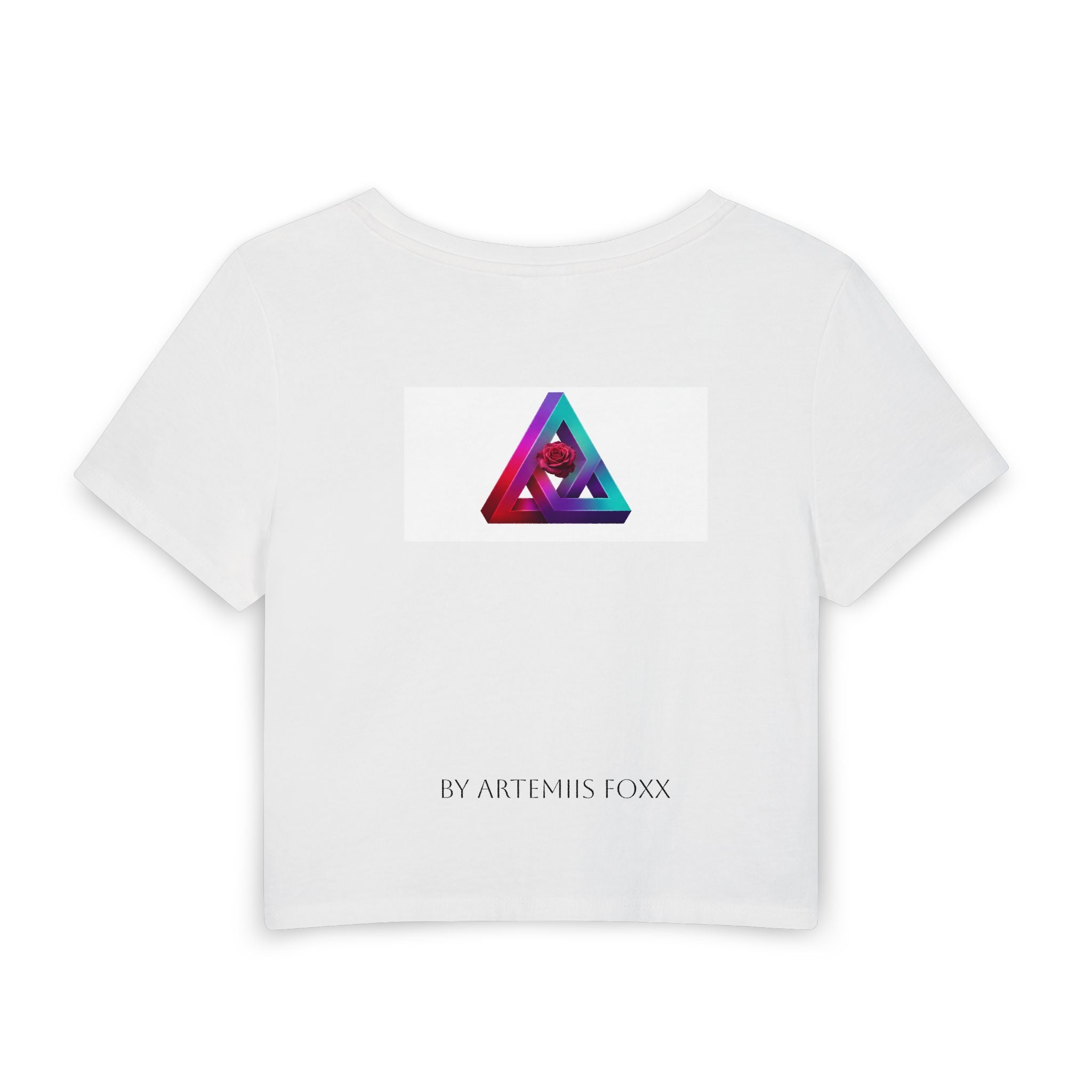 Paradoxical Crop Tee — Women's Graphic Baby Tee featuring 'Paradoxical' Portrait