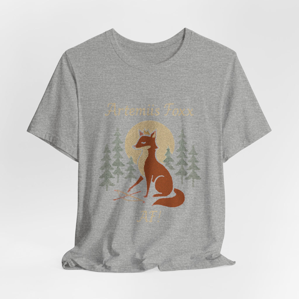 Moonlight Fox Goddess T-Shirt | Fox Archer Mythical Tee