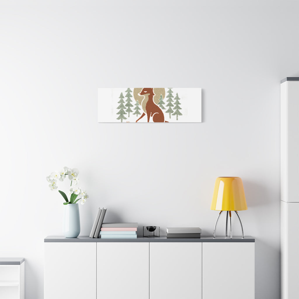 Artemiis Foxx crown fox illustration Matte Canvas