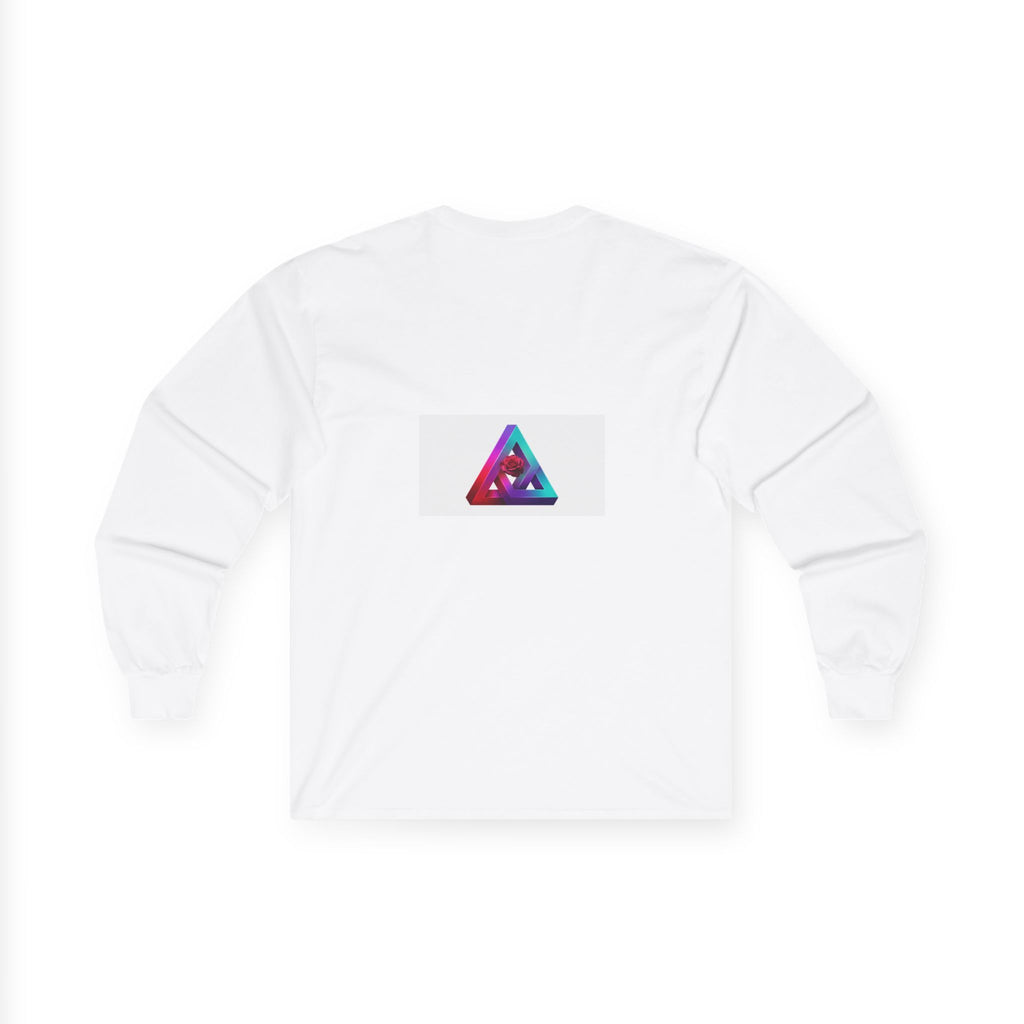 Long Sleeve Tee — Gothic Photo "Holy Is the Paradox" Graphic