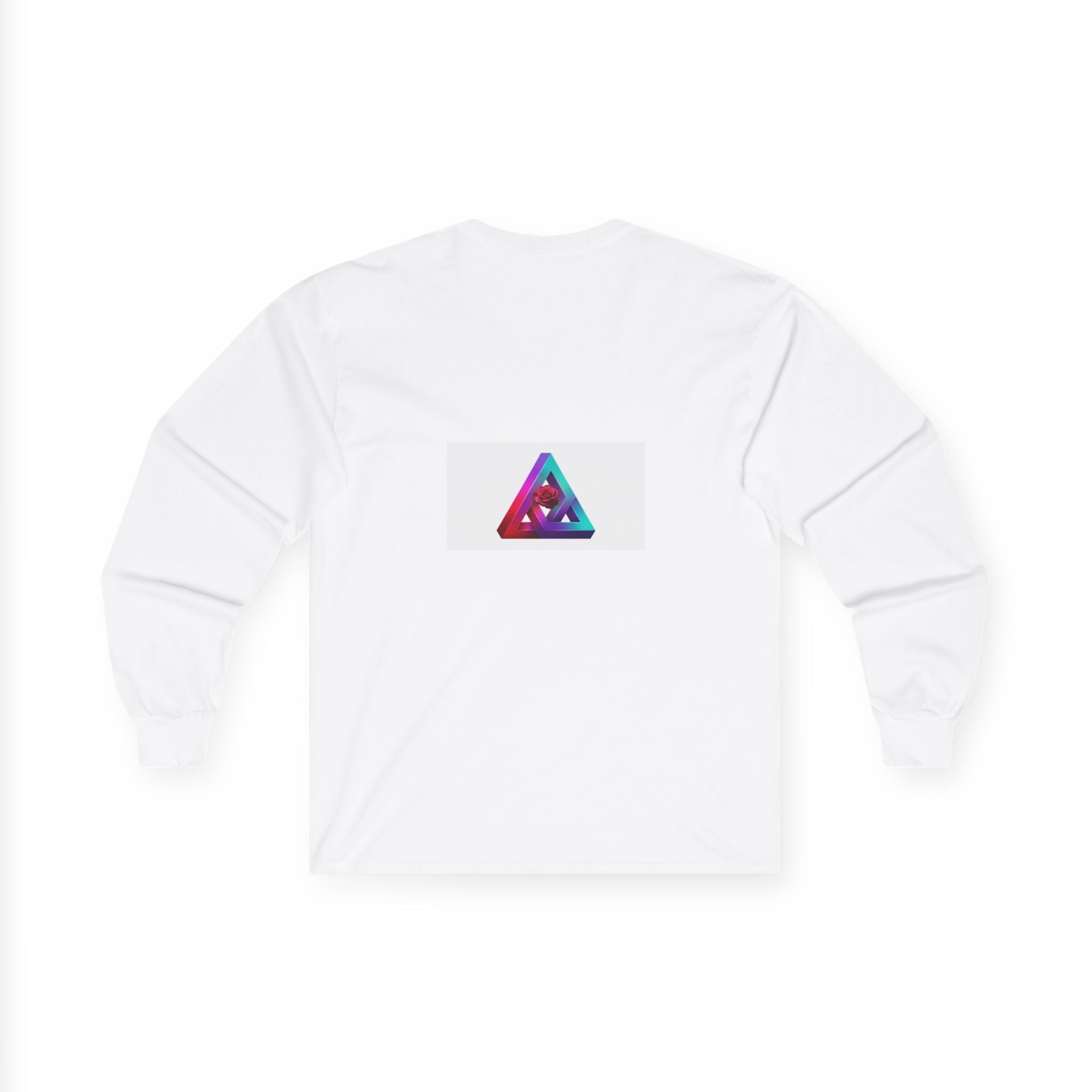 Long Sleeve Tee — Gothic Photo "Holy Is the Paradox" Graphic