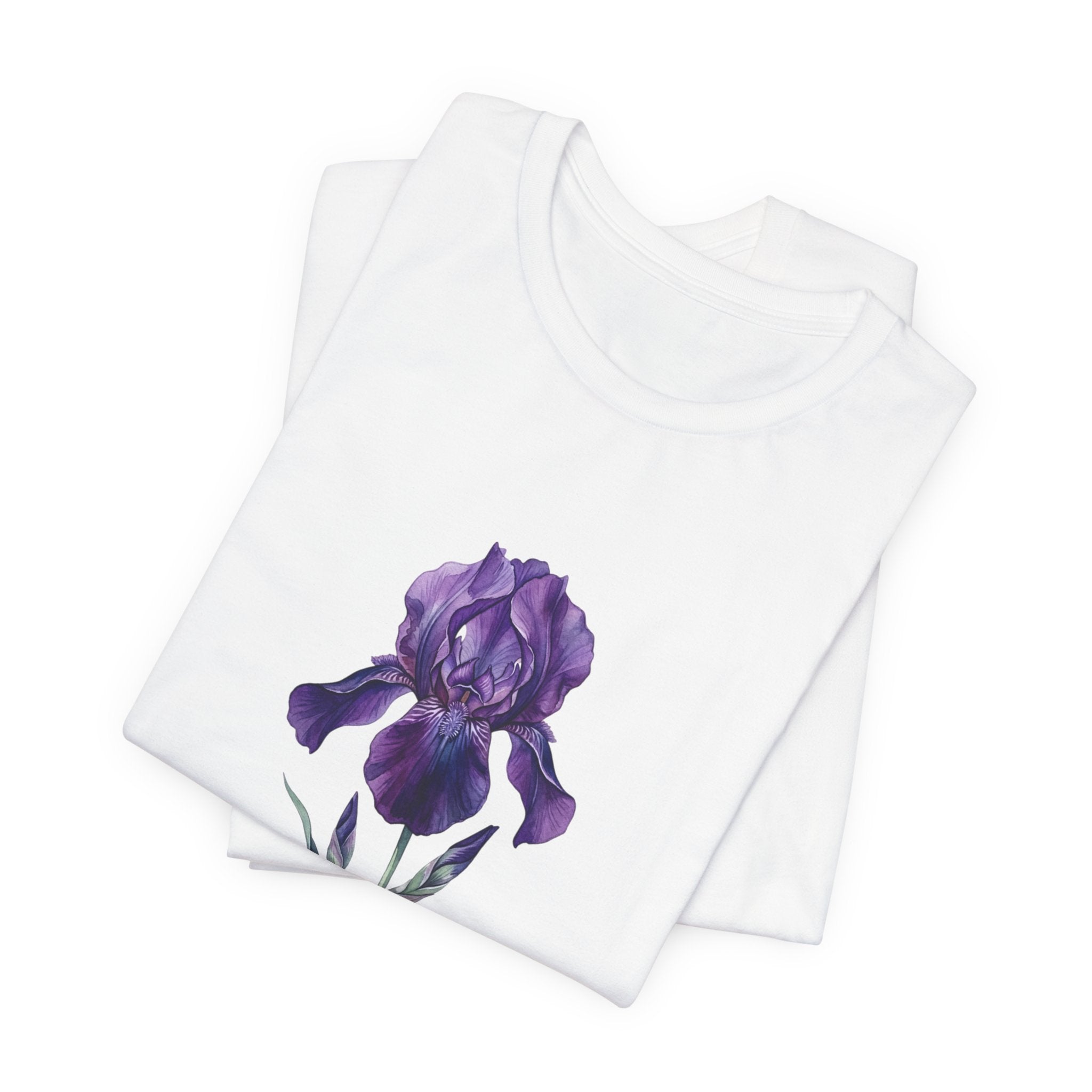 February Iris Tee | Birth Flower Botanical Shirt, Birth Month Floral