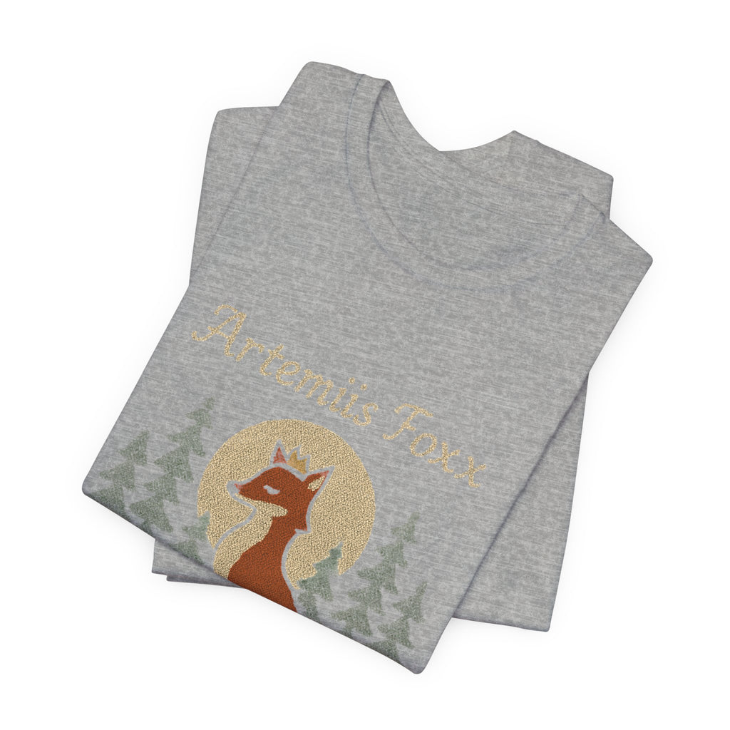 Moonlight Fox Goddess T-Shirt | Fox Archer Mythical Tee