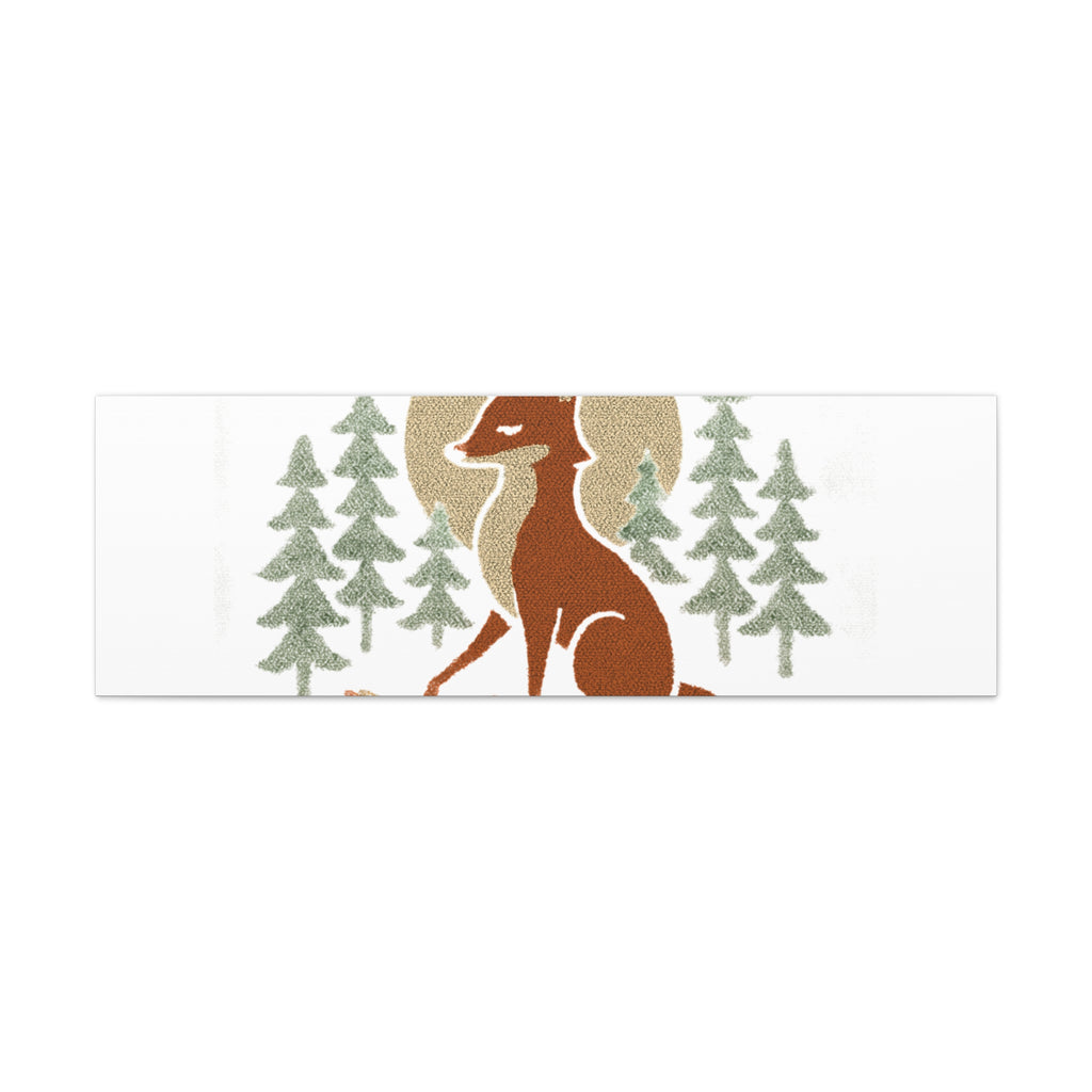 Artemiis Foxx crown fox illustration Matte Canvas