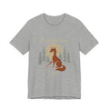 Moonlight Fox Goddess T-Shirt | Fox Archer Mythical Tee