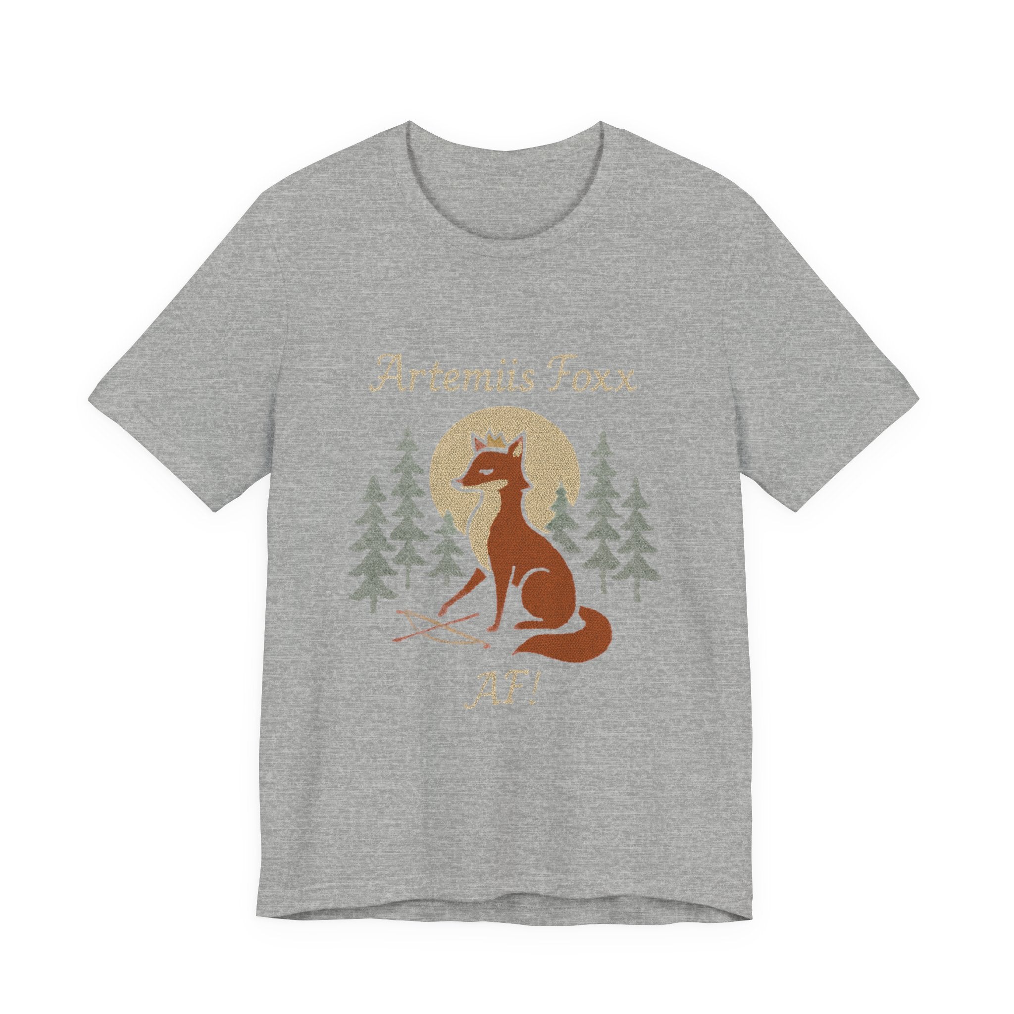 Moonlight Fox Goddess T-Shirt | Fox Archer Mythical Tee