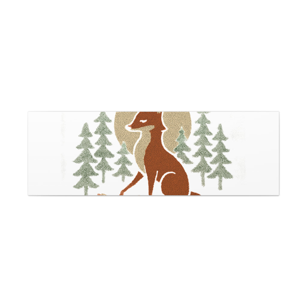 Artemiis Foxx crown fox illustration Matte Canvas