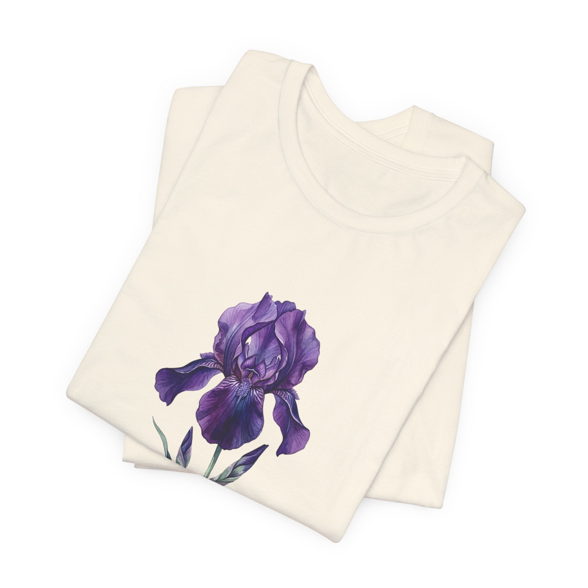 February Iris Tee | Birth Flower Botanical Shirt, Birth Month Floral