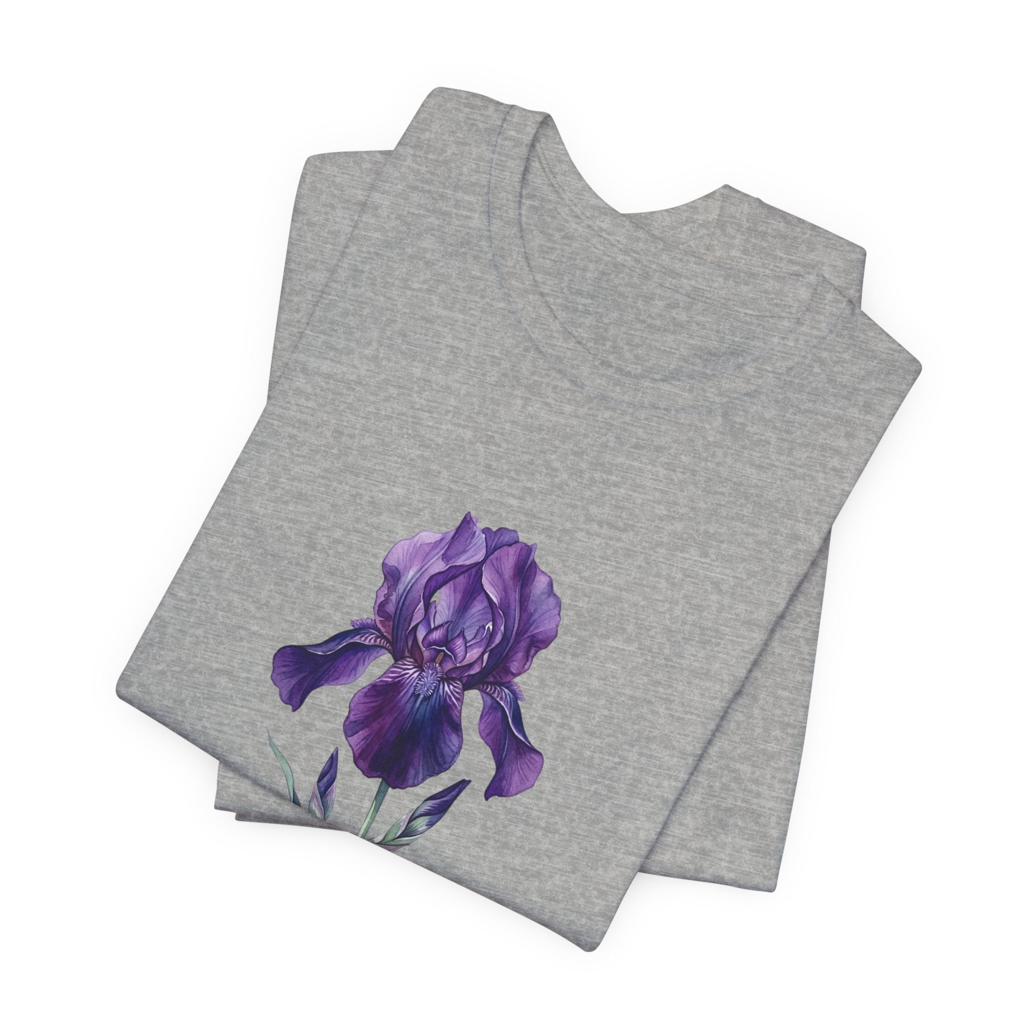 February Iris Tee | Birth Flower Botanical Shirt, Birth Month Floral