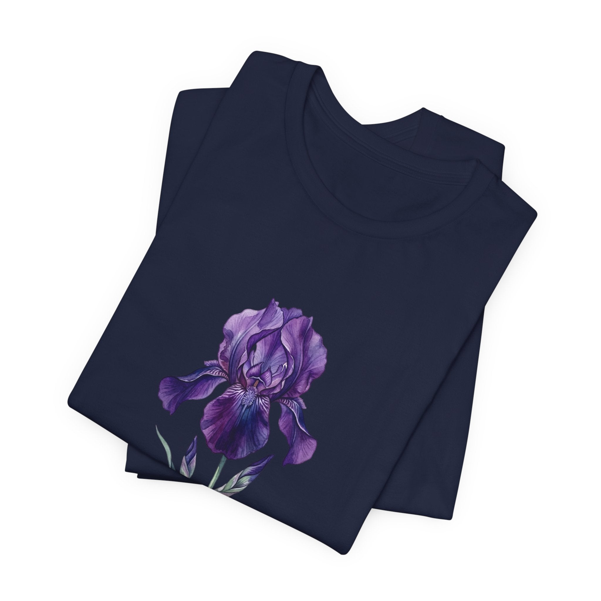 February Iris Tee | Birth Flower Botanical Shirt, Birth Month Floral