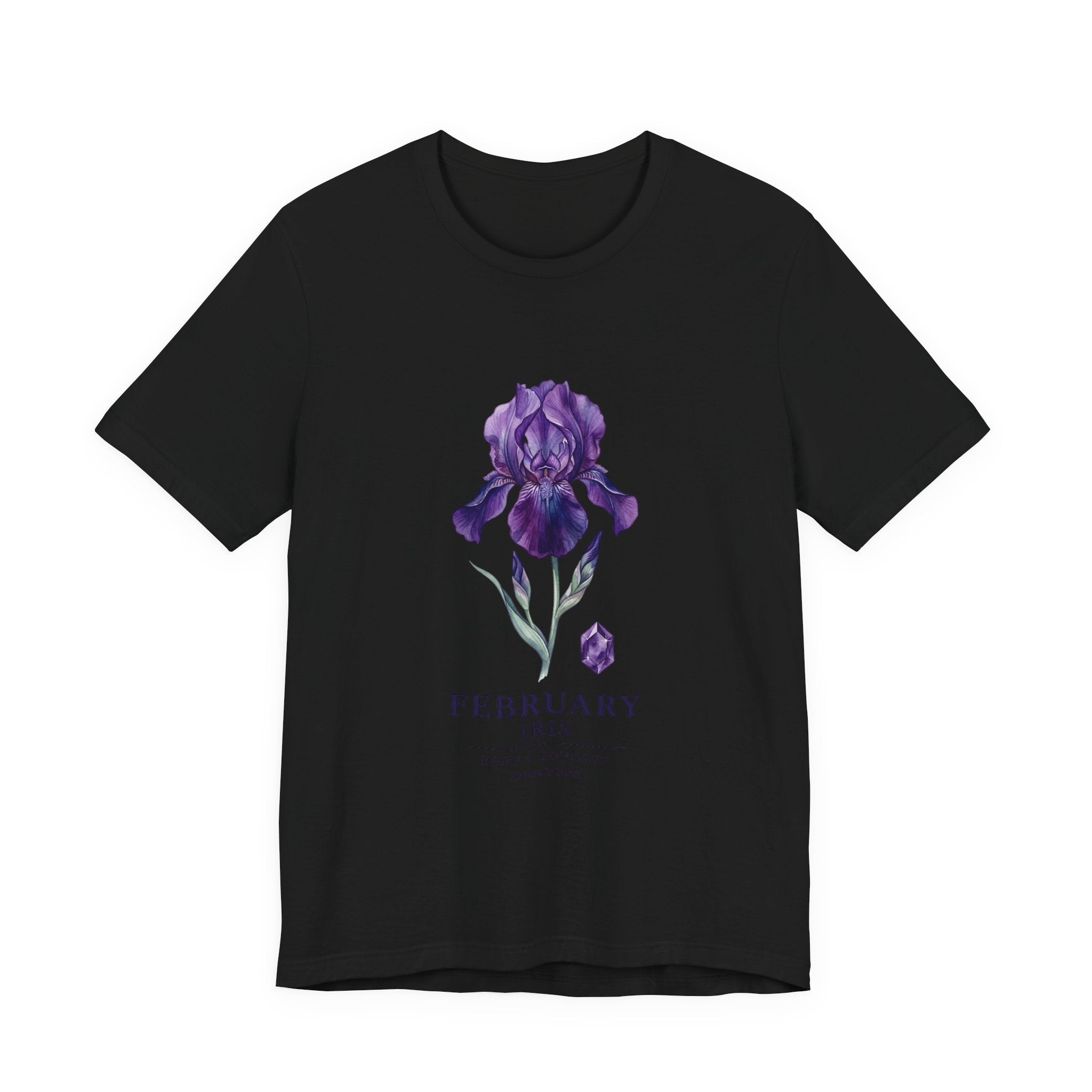 February Iris Tee | Birth Flower Botanical Shirt, Birth Month Floral