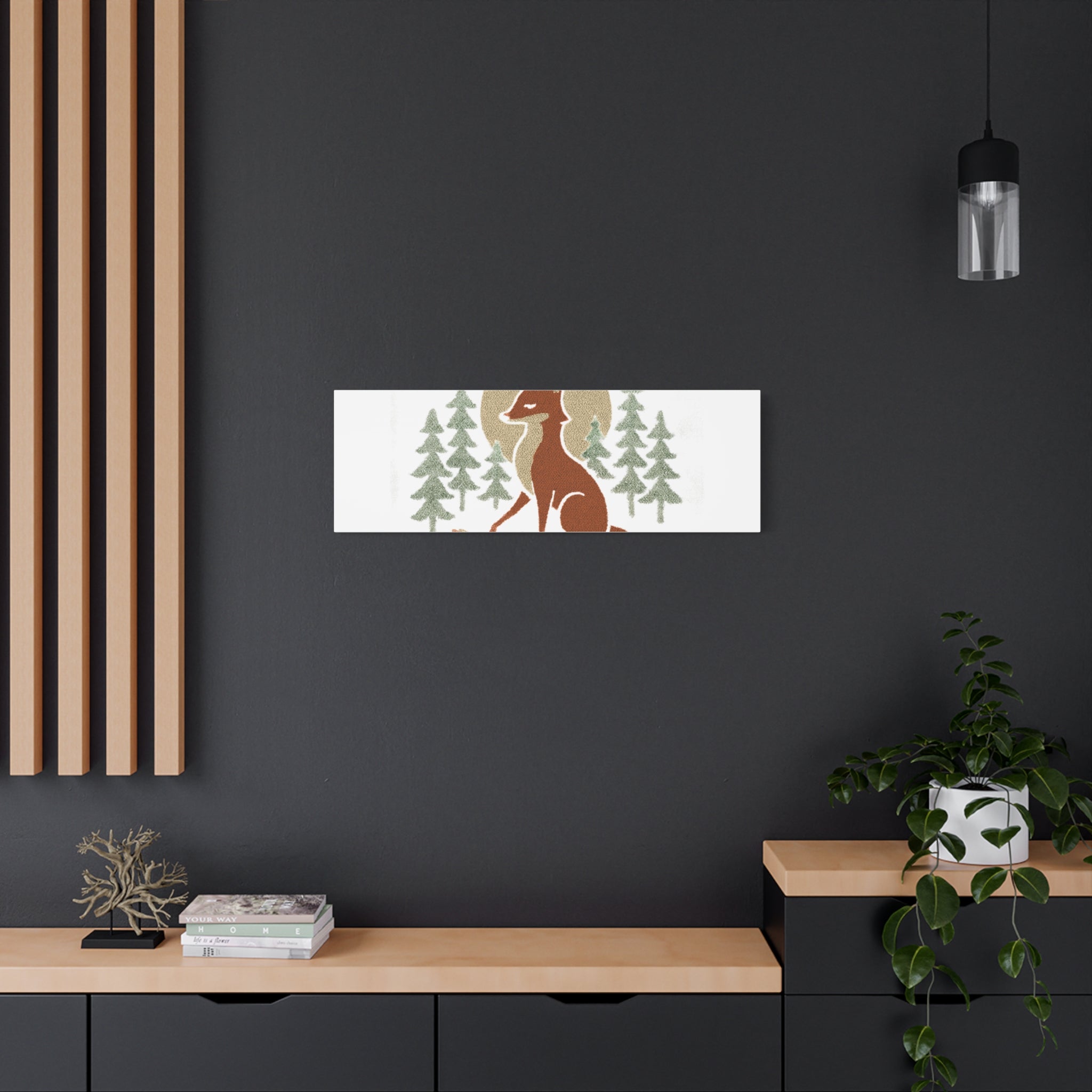 Artemiis Foxx crown fox illustration Matte Canvas