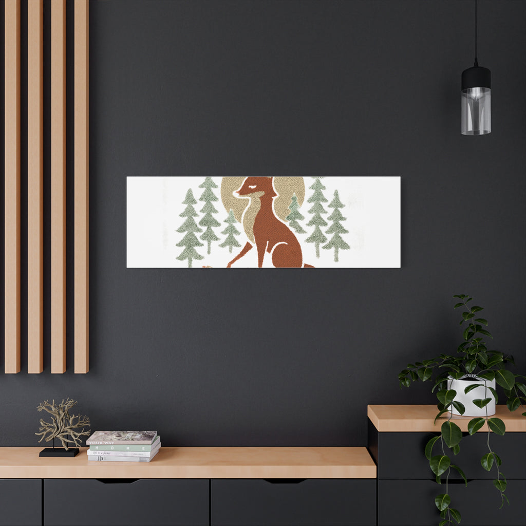 Artemiis Foxx crown fox illustration Matte Canvas