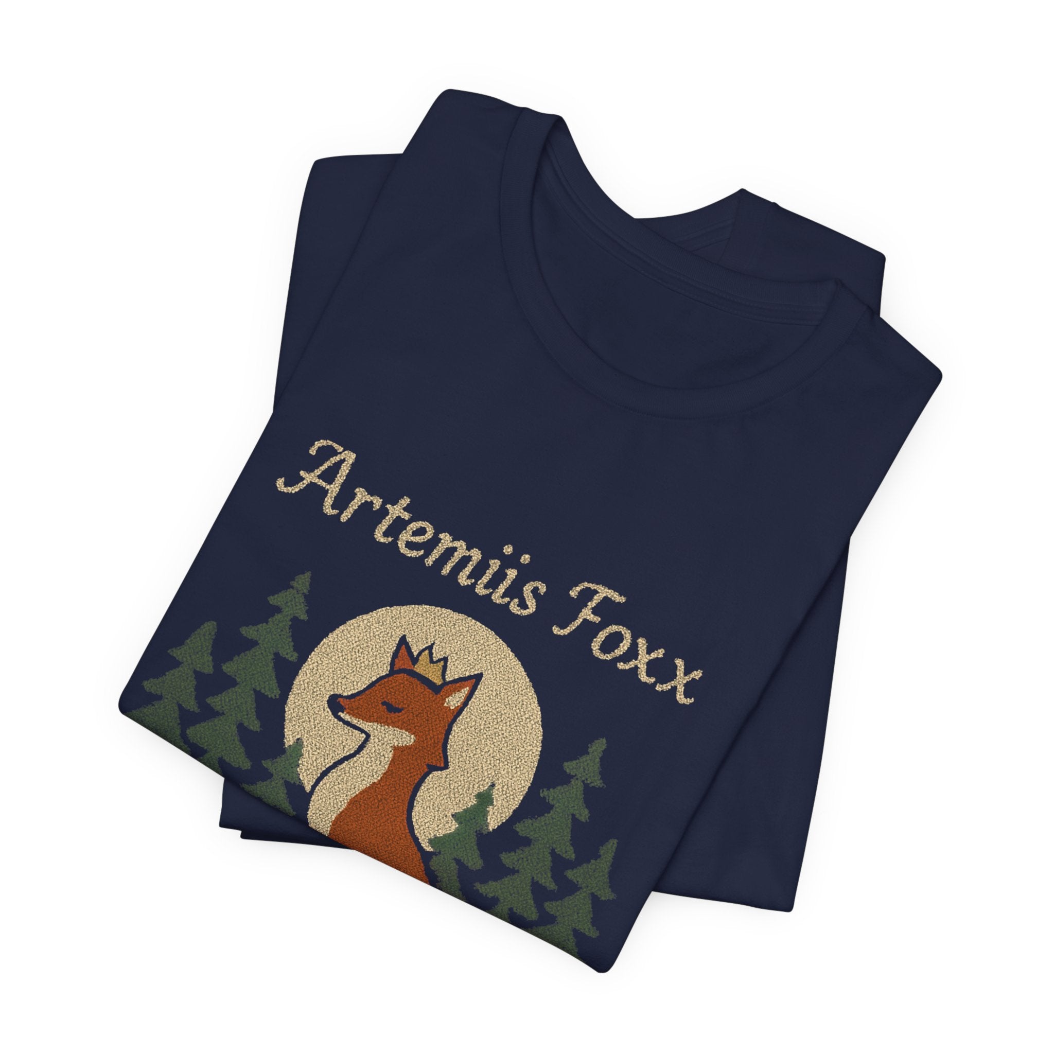 Moonlight Fox Goddess T-Shirt | Fox Archer Mythical Tee