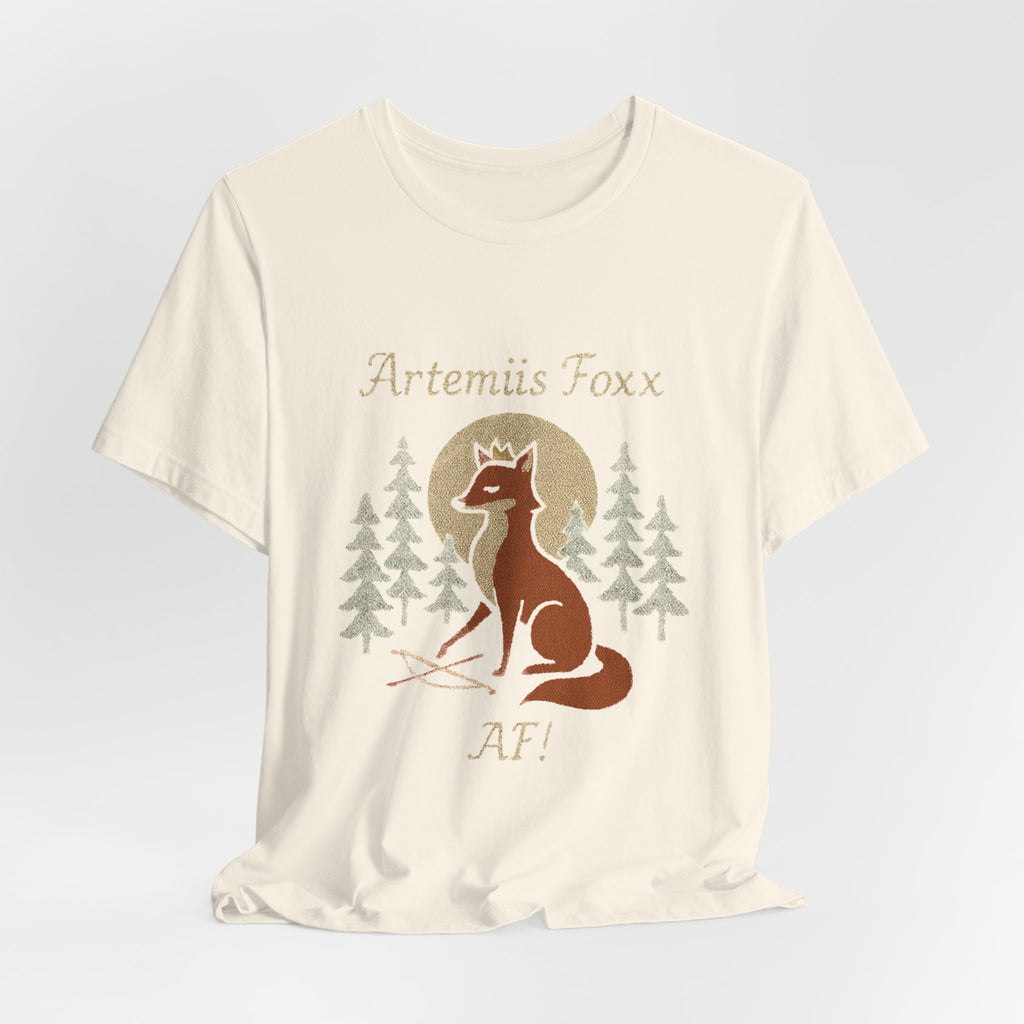 Moonlight Fox Goddess T-Shirt | Fox Archer Mythical Tee