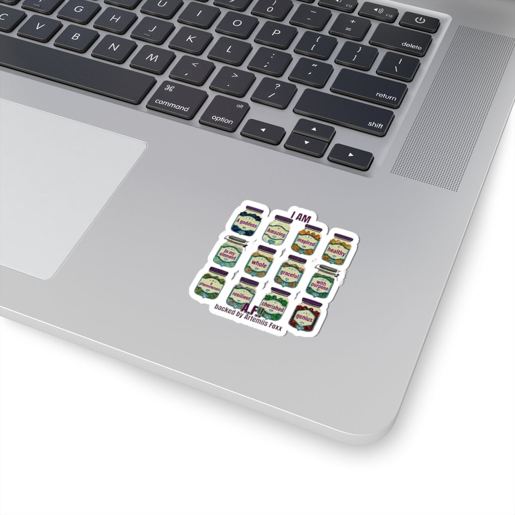 Pickle Jar Affirmations Kiss-Cut Stickers | Pickles Trend, Cute Food Stickers