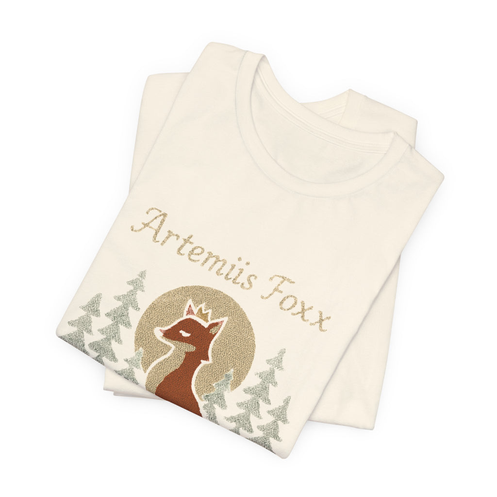 Moonlight Fox Goddess T-Shirt | Fox Archer Mythical Tee