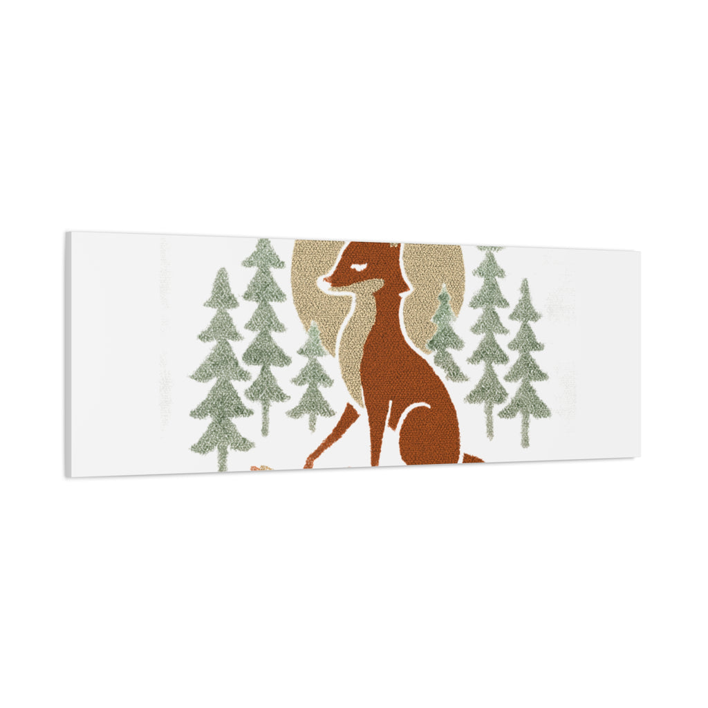 Artemiis Foxx crown fox illustration Matte Canvas