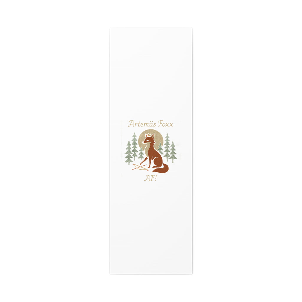 Artemiis Foxx crown fox illustration Matte Canvas