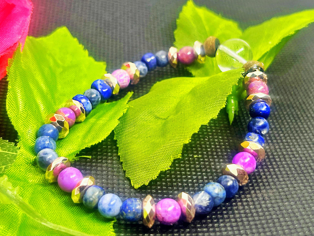 Gods and Goddesses Crystal Bracelet, Natural Crystal Jewelry