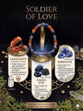 Soldier of Love Bracelet with Sardonyx & Sodalite
