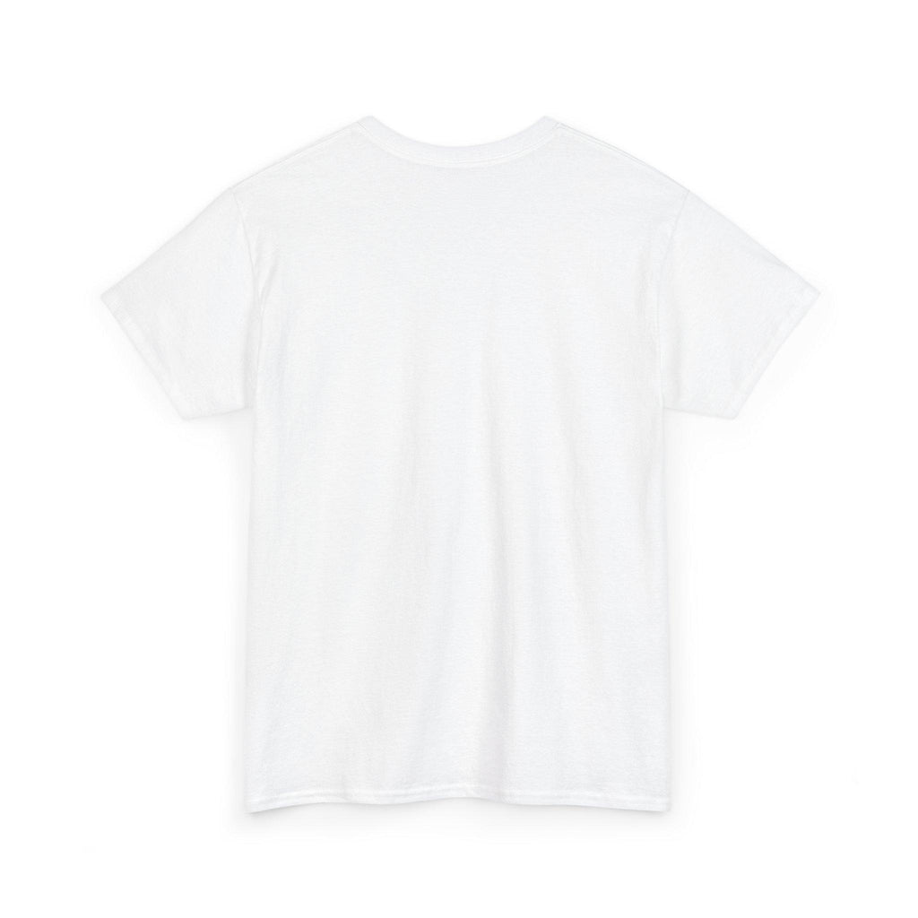 Men's Knit Round Neck Shortsleeve Tshirt - Soft Cotton Ribbed Drape Fabric, Small Center Chest Minimal Script Graphic Print, Streetwear Tee, Clothing Basics Casual Everyday Top