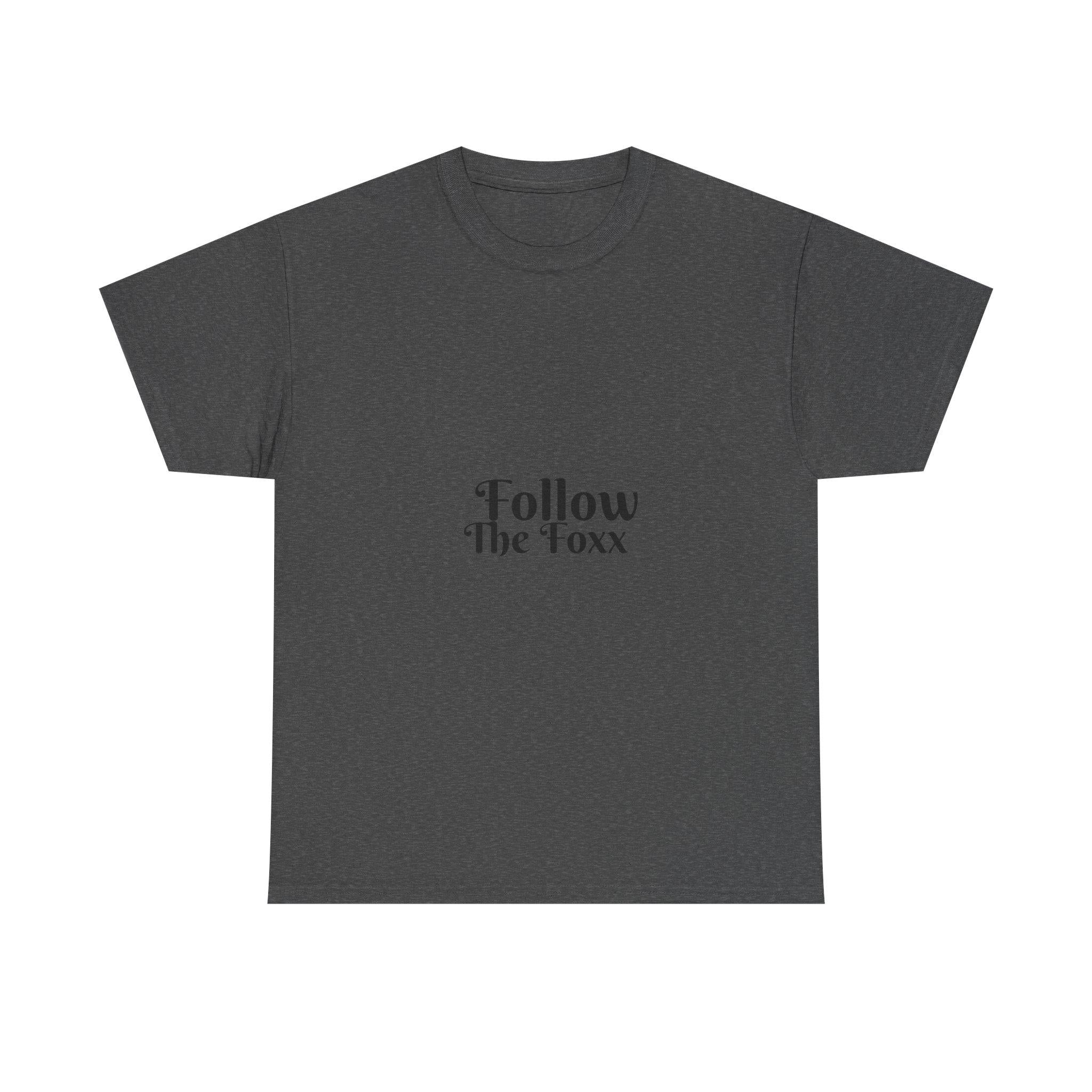Men's Knit Round Neck Shortsleeve Tshirt - Soft Cotton Ribbed Drape Fabric, Small Center Chest Minimal Script Graphic Print, Streetwear Tee, Clothing Basics Casual Everyday Top