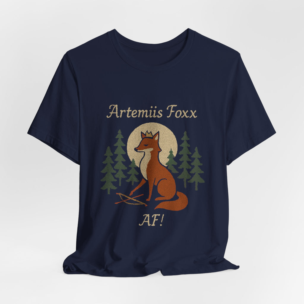 Moonlight Fox Goddess T-Shirt | Fox Archer Mythical Tee