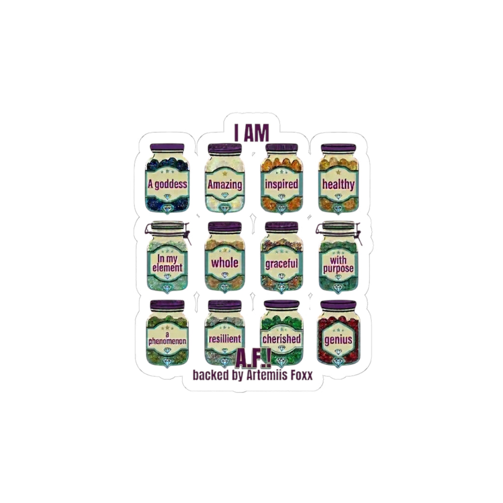 Pickle Jar Affirmations Kiss-Cut Stickers | Pickles Trend, Cute Food Stickers