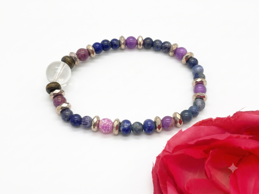 Gods and Goddesses Crystal Bracelet, Natural Crystal Jewelry